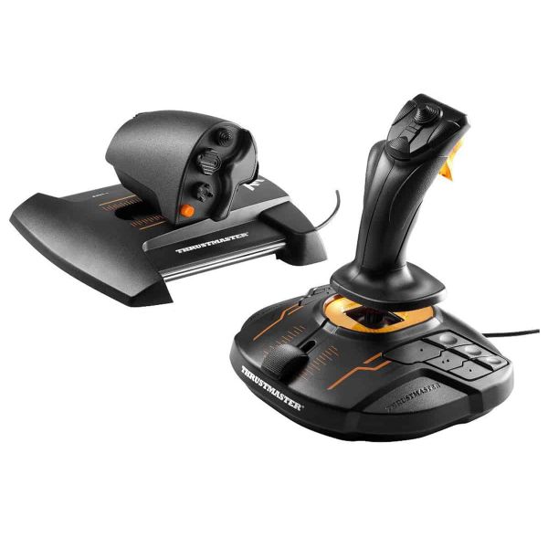 Thrustmaster T-16000M FCS Hotas Zwart, Oranje USB Joystick Analoog/digitaal MAC, PC (2960778)