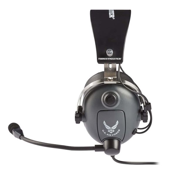 Thrustmaster T.Flight U.S. Air Force Hoofdtelefoons Bedraad Hoofdband Luchtvaart/Luchtverkeersleiding Zwart, Grijs (4060196)