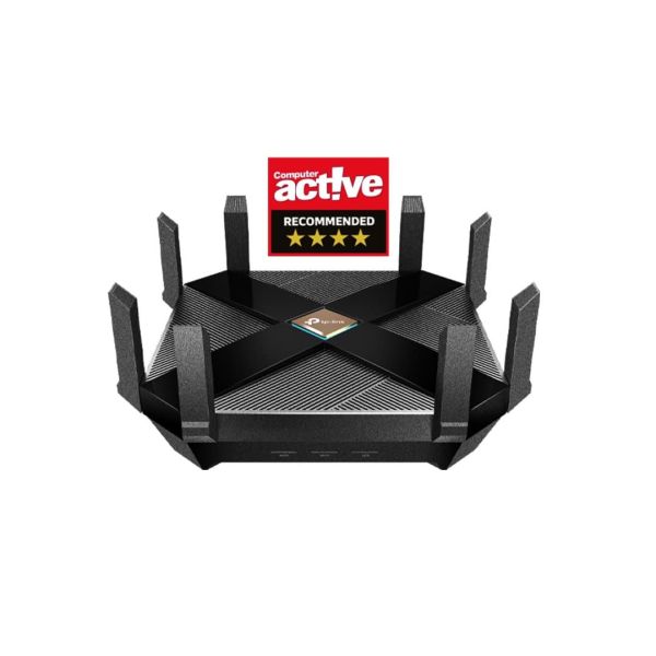 TP-Link Archer AX6000 draadloze router Gigabit Ethernet Dual-band (2.4 GHz / 5 GHz) 4G Zwart (ARCHER AX6000)