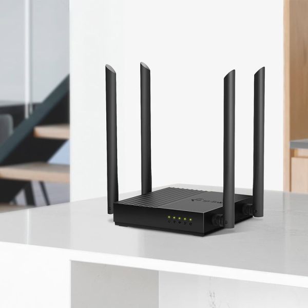 TP-Link Archer C64 draadloze router Gigabit Ethernet Dual-band (2.4 GHz / 5 GHz) Zwart (ARCHER C64)