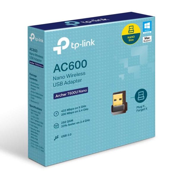 TP-Link AC600 WLAN 433 Mbit/s (ARCHER T600U NANO)