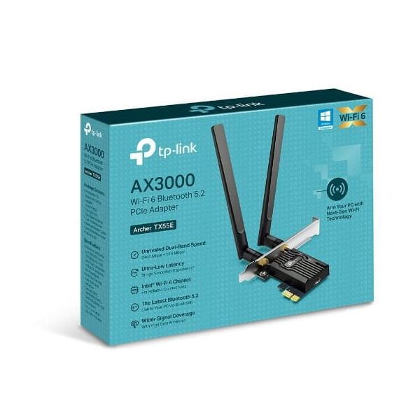 TP-Link ARCHER TX55E netwerkkaart WLAN / Bluetooth 2402 Mbit/s (ARCHER TX55E)