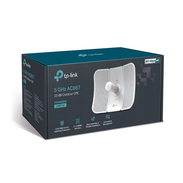 TP-Link CPE710 draadloos toegangspunt (WAP) 867 Mbit/s Wit Power over Ethernet (PoE) (CPE710)