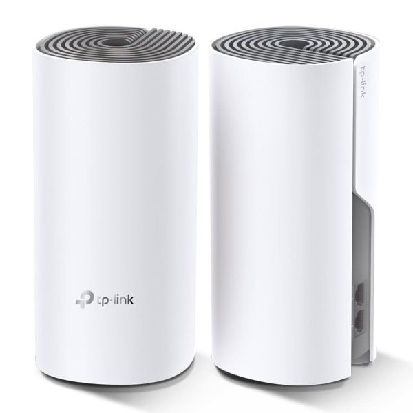 TP-Link Deco E4 (2-pack) Dual-band (2.4 GHz / 5 GHz) Wi-Fi 5 (802.11ac) Wit, Grijs Intern (DECO E4(2-PACK))