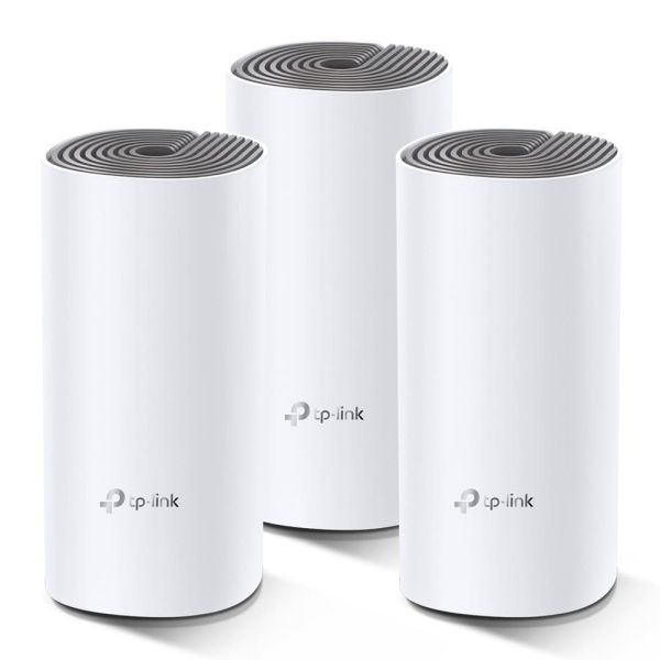 TP-Link Deco E4 (3-pack) Dual-band (2.4 GHz / 5 GHz) Wi-Fi 5 (802.11ac) Wit, Grijs 2 Intern (DECO E4(3-PACK))