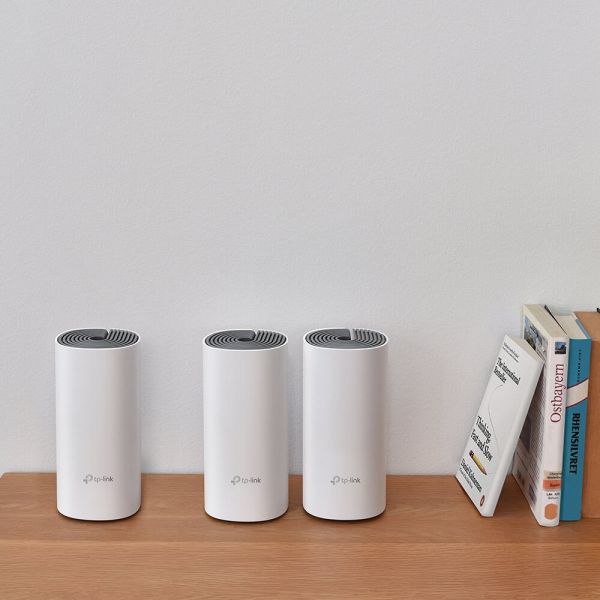 TP-Link Deco E4 (3-pack) Dual-band (2.4 GHz / 5 GHz) Wi-Fi 5 (802.11ac) Wit, Grijs 2 Intern (DECO E4(3-PACK))