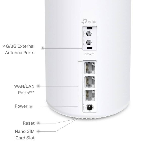TP-Link Deco X50-4G Dual-band (2.4 GHz / 5 GHz) Wi-Fi 6 (802.11ax) Wit 3 Intern (DECO X50-4G(1-PACK))