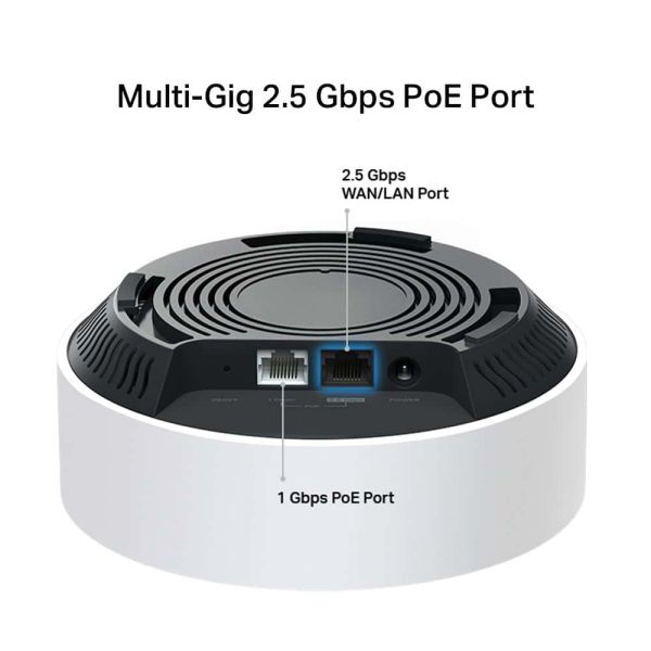 TP-Link DECO X50-POE(1-PACK) mesh-wifi-systeem Dual-band (2.4 GHz / 5 GHz) Wi-Fi 6 (802.11ax) Wit 3 Intern (DECO X50-POE(1-PACK))