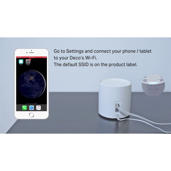TP-Link Deco X60 Dual-band (2.4 GHz / 5 GHz) Wi-Fi 6 (802.11ax) Wit 2 Intern (DECO X60(1-PACK))