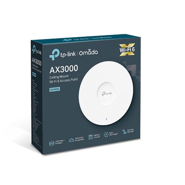 TP-Link EAP650 draadloos toegangspunt (WAP) 2976 Mbit/s Wit Power over Ethernet (PoE) (EAP650)