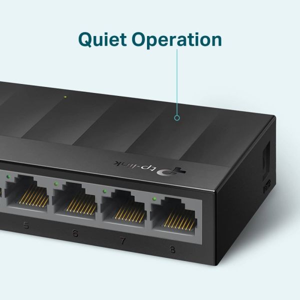 TP-Link LS1008G Unmanaged Gigabit Ethernet (10/100/1000) Zwart (LS1008G)