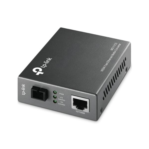 TP-Link MC111CS netwerk media converter 1000 Mbit/s 1550 nm Single-mode Zwart (MC111CS)