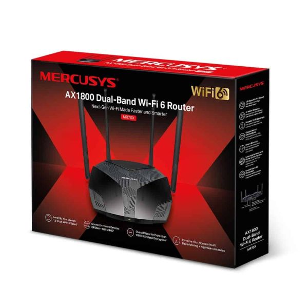 TP-Link MR70X draadloze router Gigabit Ethernet Dual-band (2.4 GHz / 5 GHz) Zwart (MR70X)