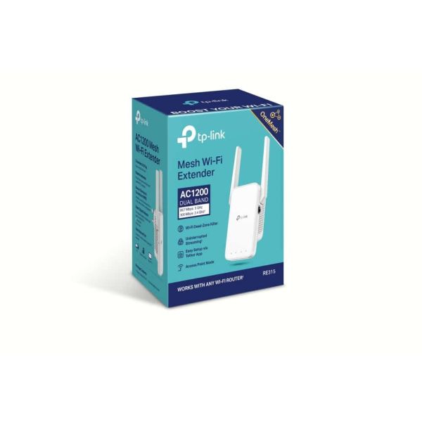 TP-Link RE315 netwerkextender Netwerkrepeater Wit 10, 100 Mbit/s (RE315)