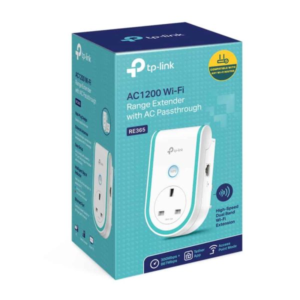 TP-Link RE365 Netwerkrepeater Wit 10, 100 Mbit/s (RE365)