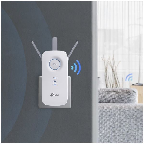 TP-Link AC1750 Netwerkzender & -ontvanger Wit 10, 100, 1000 Mbit/s (RE455)