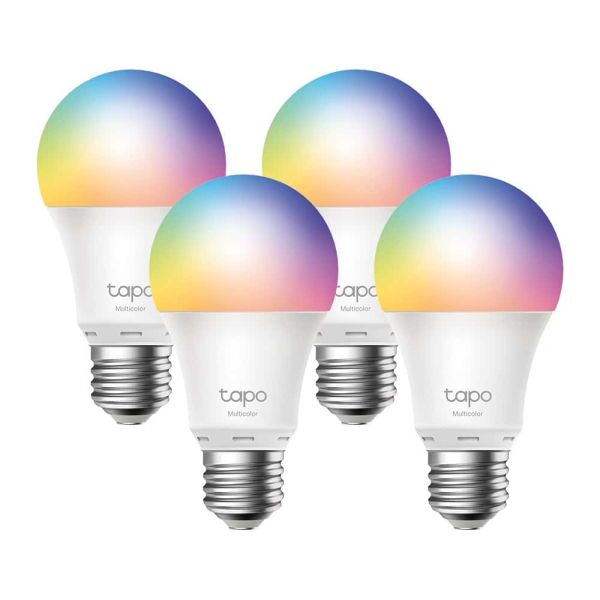 TP-Link Tapo L530E(4-PACK) intelligente verlichting 8,7 W Metallic, Wit Wi-Fi (TAPO L530E(4-PACK))