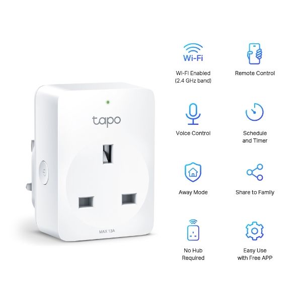 TP-Link Tapo P100 smart plug 2990 W Thuis Wit (TAPO P100(2-PACK))