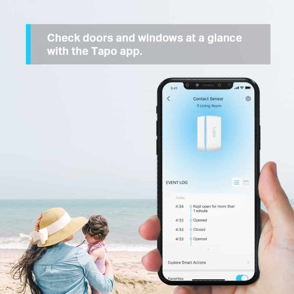 TP-Link Tapo T110 deur-/raamsensor Draadloos Deur/raam Wit (TAPO T110)