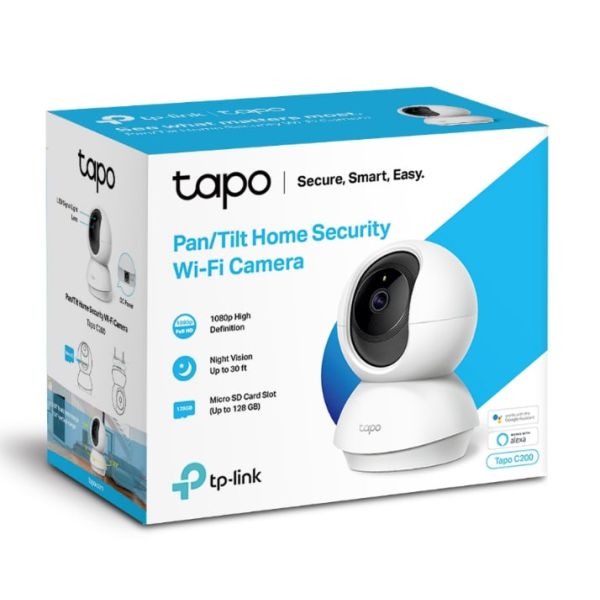 TP-Link Tapo C200 Bolvormig Binnen 1920 x 1080 Pixels Plafond (TAPOC200)