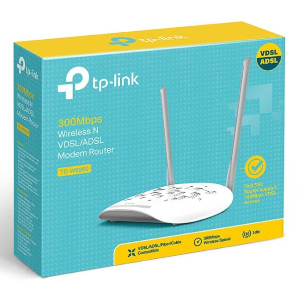TP-Link TD-W9960 draadloze router Fast Ethernet Single-band (2.4 GHz) Wit (TD-W9960)