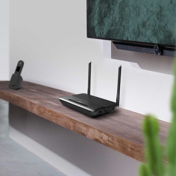 TP-Link TD-W9960V draadloze router Gigabit Ethernet Single-band (2.4 GHz) 4G Zwart (TD-W9960V(DE))