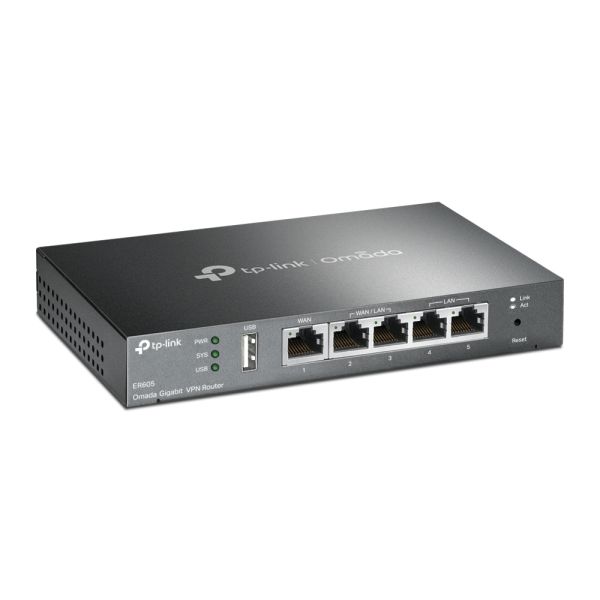 TP-Link Omada ER605 bedrade router Gigabit Ethernet Zwart (TL-ER605)