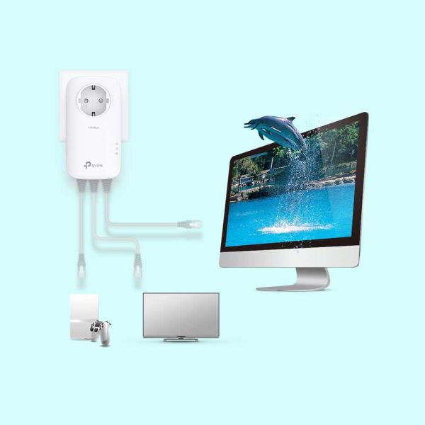 TP-Link TL-PA8033P KIT PowerLine-netwerkadapter 1300 Mbit/s Ethernet LAN Wit 2 stuk(s) (TL-PA8033P KIT)
