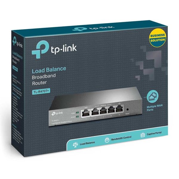 TP-Link TL-R470T+ bedrade router Fast Ethernet Zwart (TL-R470T+)