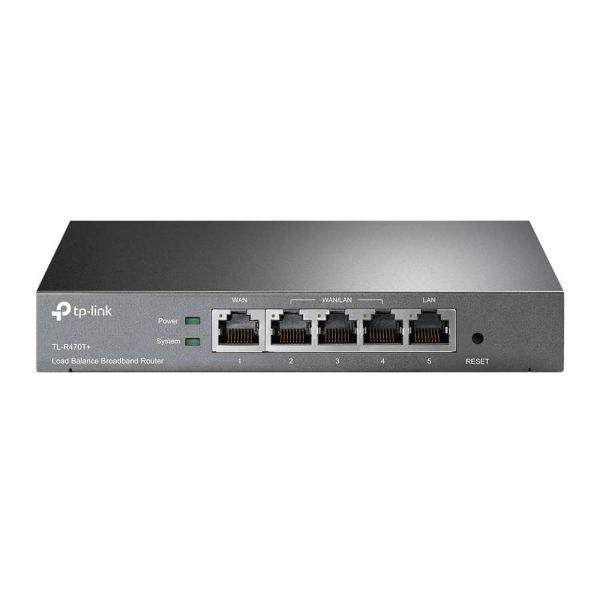 TP-Link TL-R470T+ bedrade router Fast Ethernet Zwart (TL-R470T+)