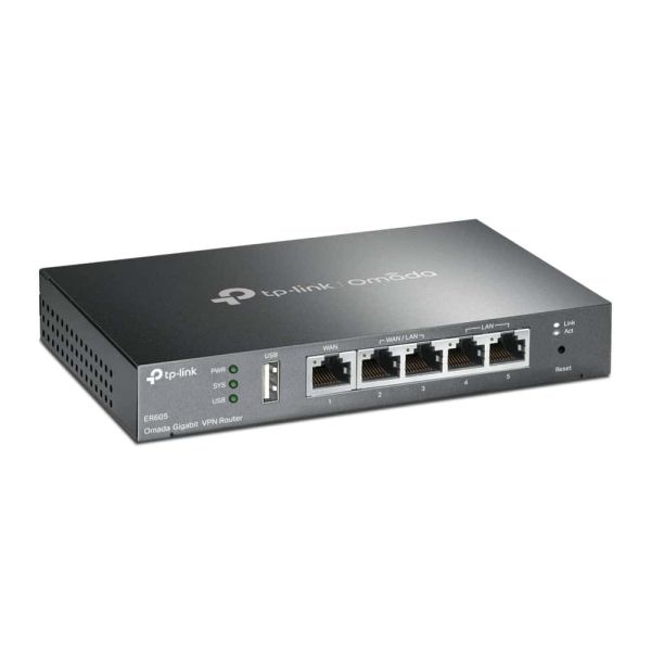 TP-Link ER605 v2 bedrade router Gigabit Ethernet Zwart (TL-R605)