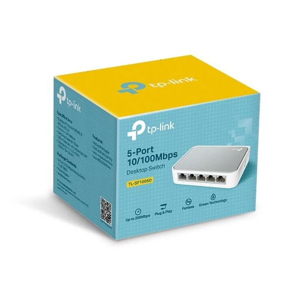 TP-Link TL-SF1005D V15 netwerk-switch Managed Fast Ethernet (10/100) Wit (TL-SF1005D)