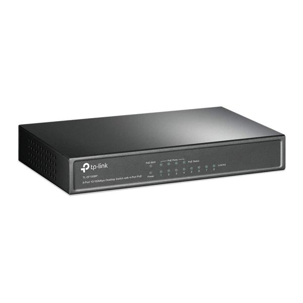 TP-Link TL-SF1008P Unmanaged Fast Ethernet (10/100) Power over Ethernet (PoE) Zwart (TL-SF1008P)