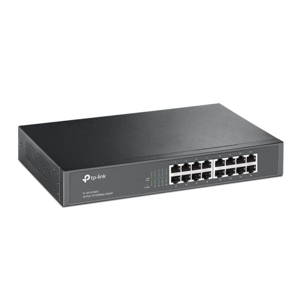 TP-Link TL-SF1016DS netwerk-switch Unmanaged Fast Ethernet (10/100) 1U Zwart (TL-SF1016DS)