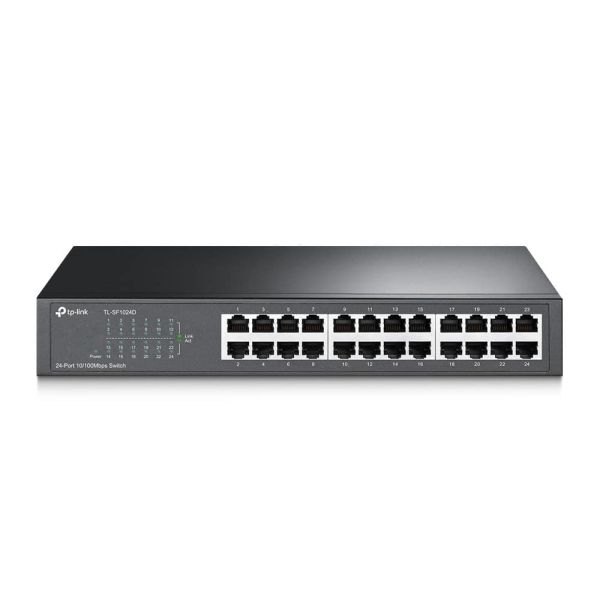 TP-Link TL-SF1024D netwerk-switch Unmanaged Fast Ethernet (10/100) Grijs (TL-SF1024D)