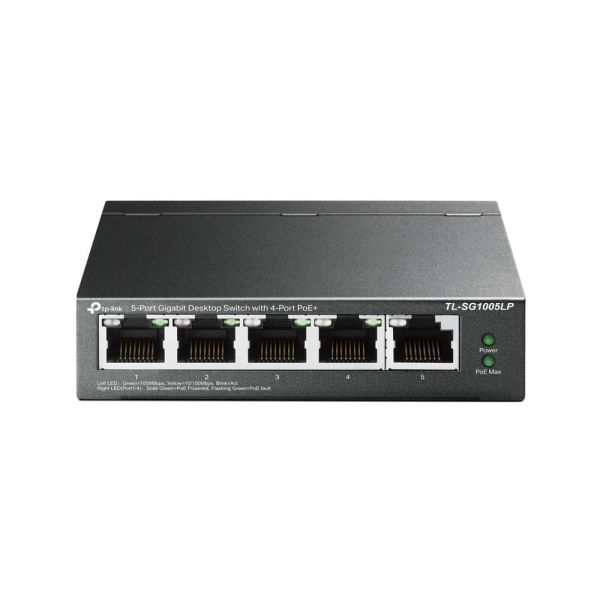 TP-Link TL-SG1005LP netwerk-switch Unmanaged Gigabit Ethernet (10/100/1000) Power over Ethernet (PoE) Zwart (TL-SG1005LP) TP-Link TL-SG1005LP netwerk-switch Unmanaged Gigabit Ethernet (10/100/1000) Power over Ethernet (PoE) Zwart (TL-SG1005LP)