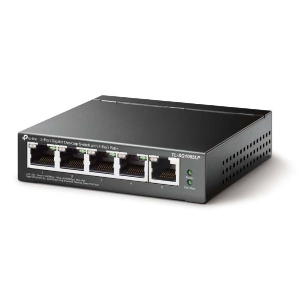 TP-Link TL-SG1005LP netwerk-switch Unmanaged Gigabit Ethernet (10/100/1000) Power over Ethernet (PoE) Zwart (TL-SG1005LP)
