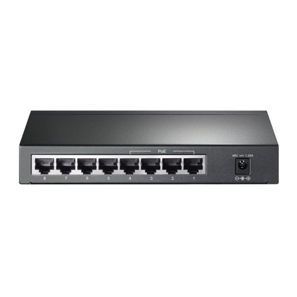 TP-Link TL-SG1008P Gigabit Ethernet (10/100/1000) Power over Ethernet (PoE) Grijs (TL-SG1008P)
