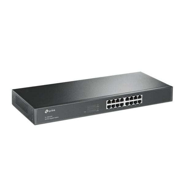 TP-Link TL-SG1016 Unmanaged Gigabit Ethernet (10/100/1000) 1U Zwart (TL-SG1016)