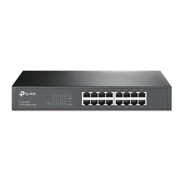 TP-Link TL-SG1016D Unmanaged Gigabit Ethernet (10/100/1000) Zwart (TL-SG1016D)