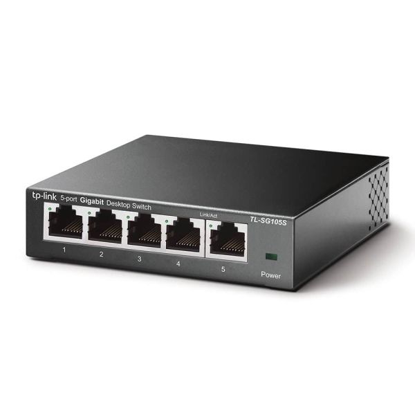 TP-Link TL-SG105S Unmanaged Gigabit Ethernet (10/100/1000) Zwart (TL-SG105S) TP-Link TL-SG105S Unmanaged Gigabit Ethernet (10/100/1000) Zwart (TL-SG105S)