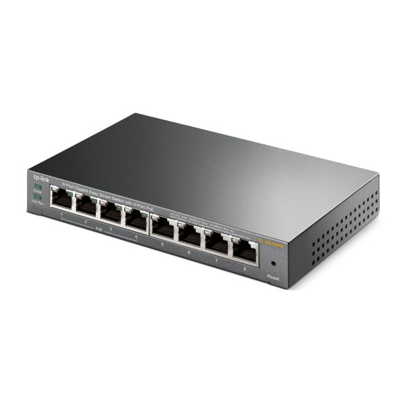 TP-Link TL-SG108PE Managed L2 Gigabit Ethernet (10/100/1000) Power over Ethernet (PoE) Zwart (TL-SG108PE)