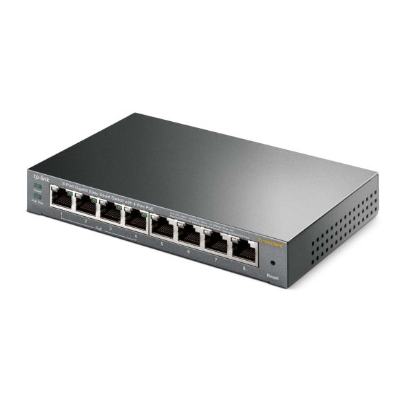 TP-Link TL-SG108PE Managed L2 Gigabit Ethernet (10/100/1000) Power over Ethernet (PoE) Zwart (TL-SG108PE)