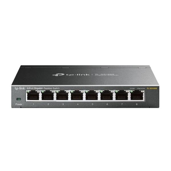 TP-Link Omada TL-SG108S netwerk-switch Unmanaged Gigabit Ethernet (10/100/1000) Zwart (TL-SG108S)