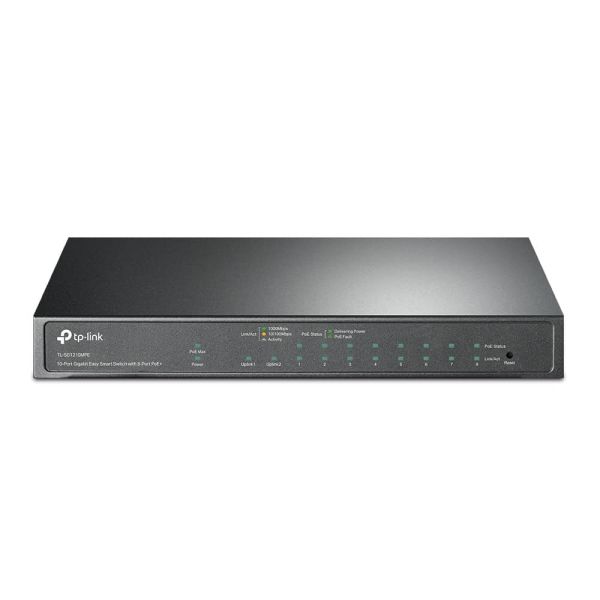 TP-Link TL-SG1210MPE netwerk-switch Managed L2 Gigabit Ethernet (10/100/1000) Power over Ethernet (PoE) Zwart (TL-SG1210MPE)