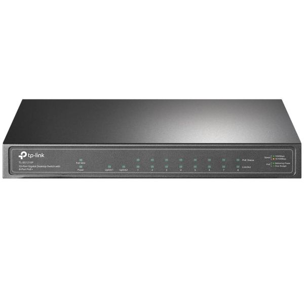 TP-Link TL-SG1210P netwerk-switch Unmanaged Gigabit Ethernet (10/100/1000) Power over Ethernet (PoE) Grijs (TL-SG1210P)