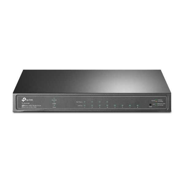 TP-Link TL-SG2008P netwerk-switch Managed L2/L2+ Gigabit Ethernet (10/100/1000) Power over Ethernet (PoE) Zwart (TL-SG2008P)