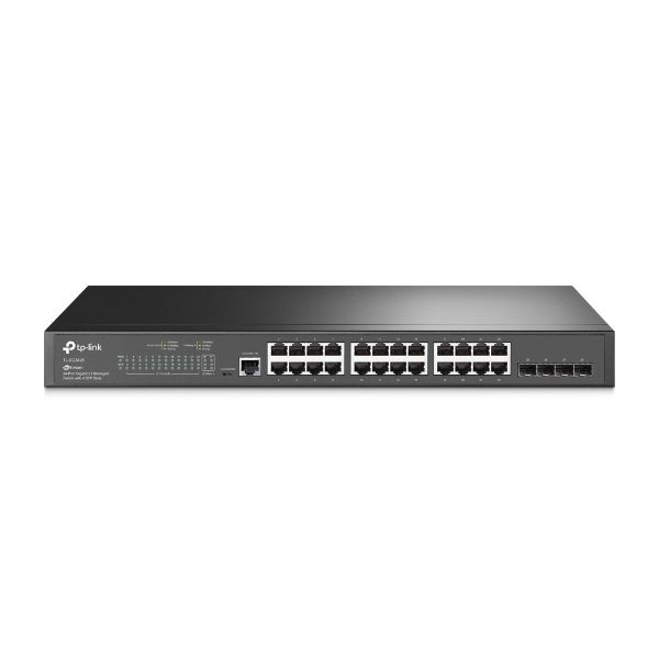 TP-Link TL-SG3428 netwerk-switch Managed L2/L3 Gigabit Ethernet (10/100/1000) 1U Zwart (TL-SG3428) TP-Link TL-SG3428 netwerk-switch Managed L2/L3 Gigabit Ethernet (10/100/1000) 1U Zwart (TL-SG3428)