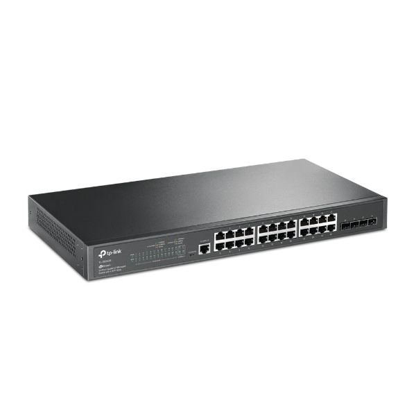TP-Link TL-SG3428 netwerk-switch Managed L2/L3 Gigabit Ethernet (10/100/1000) 1U Zwart (TL-SG3428)
