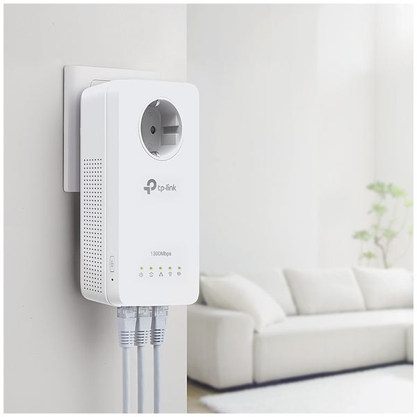 TP-Link TL-WPA1300P KIT 1300 Mbit/s Ethernet LAN Wifi Wit 3 stuk(s) (TL-WPA1300P KIT(DE))